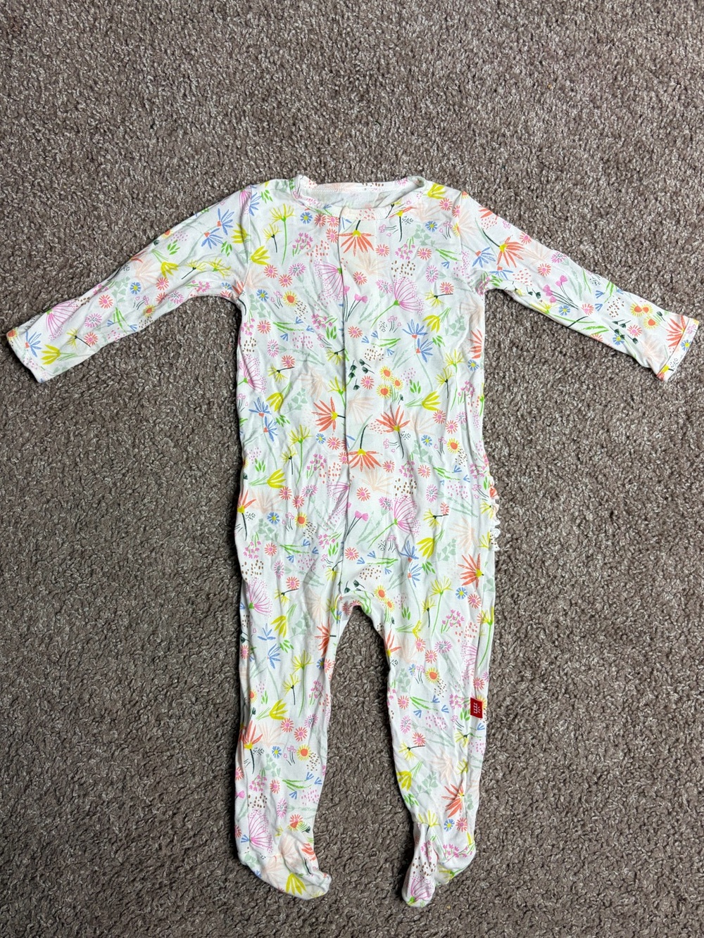 Magnetic Me Modal Poets Meadow Floral Footie Size 6-9months